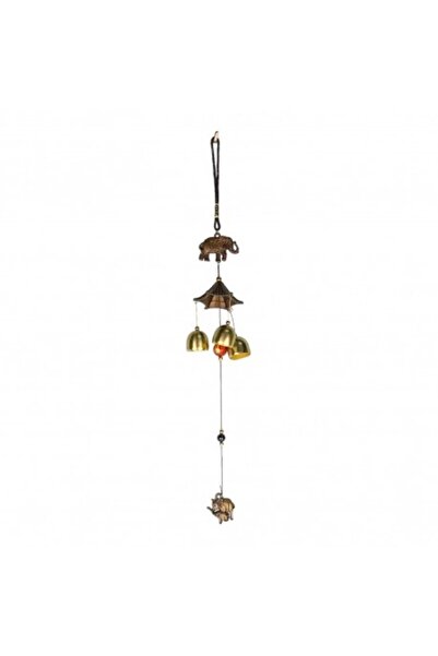 OEM Wind Chimes, Metal and Plastic, Owls, 8x60cm, Gold