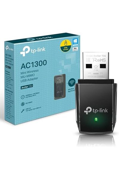 TP-LINK TP-Link 1300 Mbps High Gain Wireless Dual Band USB Adapter, 3dBi Dual Omni Directional Antenna, Supp