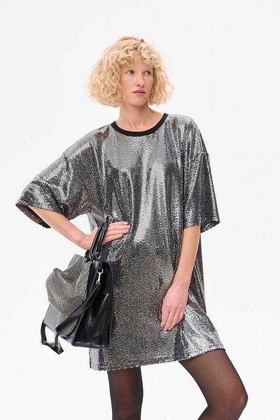 Blue Shadow Rochie Alina Argintie
