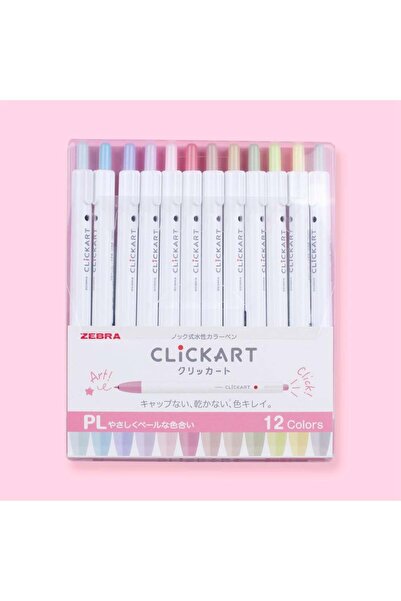 Zebra Clickart Retractable Sign 12'li Kalem Seti 0.6 mm PL