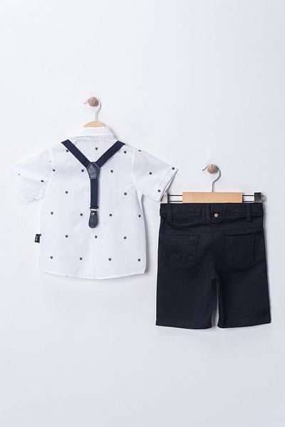 tinytrends Baby Boy & Child Star Special Day Summer 4-Piece Salopet Suit
