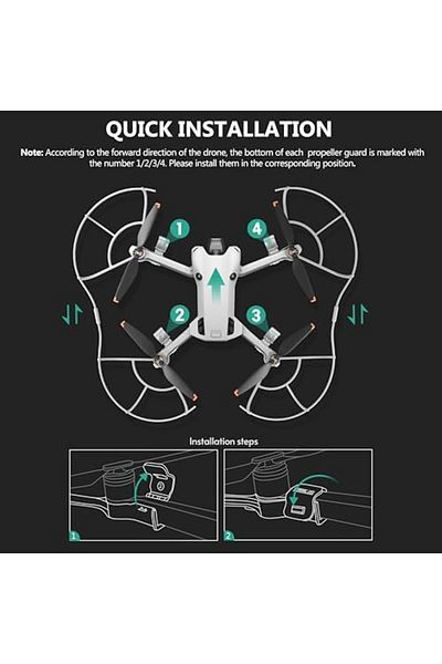 Cesiro STARTRC Mini 4 Pro Propeller Protector, Flight Safety, Anti-collision Protection for Propellers