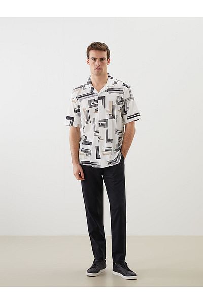 LC Waikiki Ανδρικό παντελόνι Slim Fit Line Blended