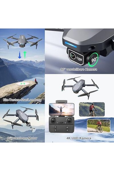 OKYUK OKYUK K618 MAX Drone with 4K Camera, 270° Obstacle Avoidance Drone with WiFi FPV Transmission