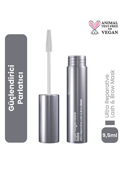 Cosmogenesis Labs Eyebrow Eyelash Mask 9.5ml Water Based Brightening 1% Keratin – Biotin