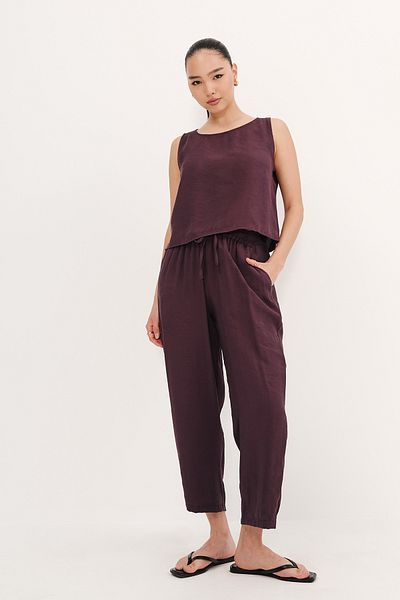 Addax Sleeveless Top and Bottom Set Tkm3089