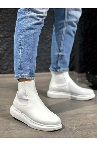 Byshoes Knack High Sole Shoes 111 White