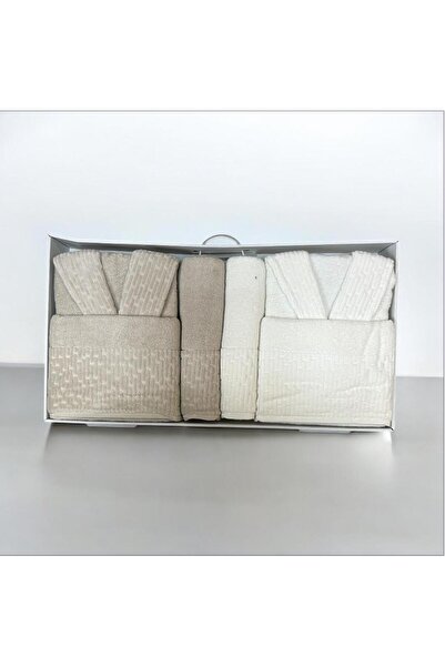 İpekçe 6 PARÇA AİLE BORNOZ SETİ