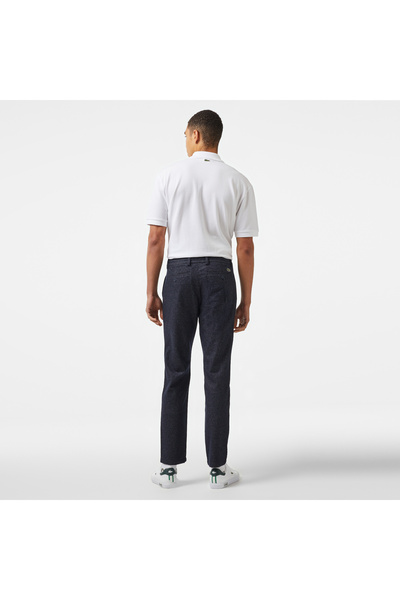 Lacoste Erkek Tapered Fit Chino Lacivert Pantolon