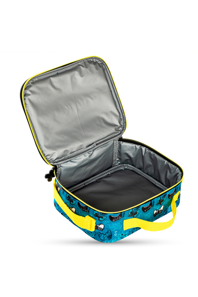 Eazy Kids 16" Set of 4 Backpack w/ Trolley, Lunch Bag and Pencil Case - Gaming