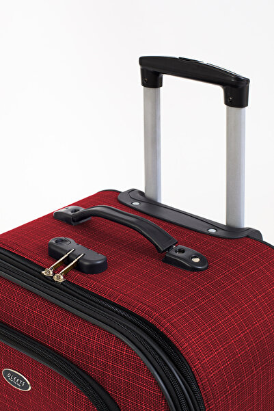 OLEETS 8 Tekerli Su Geçirmez Ultra Kalite Kumaş Orta Boy Valiz