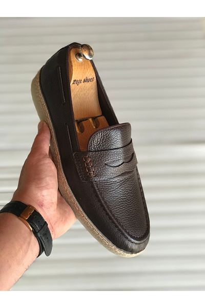 Zegeshoes Genuine Leather New Season Jut Model Shoes