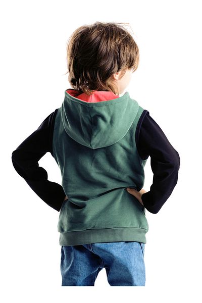 Denokids Chlapecká mikina - Kapsa s kapucí a klokaní kapsou