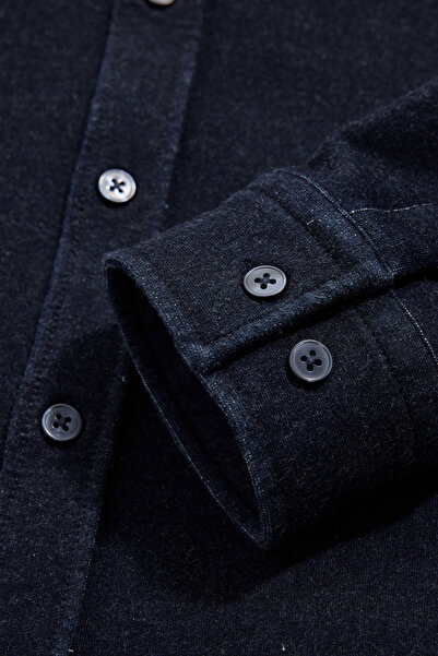 W Collection RELAX KALIP İNDİGO SOFT YAKA GÖMLEK