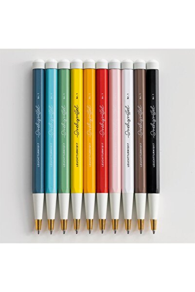 Leuchtturm1917 Leuchttrum 1917 Drehgriffel No.1 Siyah Mürekkepli Jel Kalem Fox Red 367279