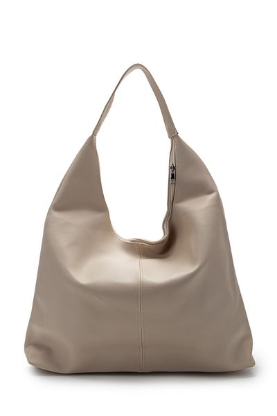 minebag Κρέμα για γυναικεία τσάντα ώμου Casual Milan Plain
