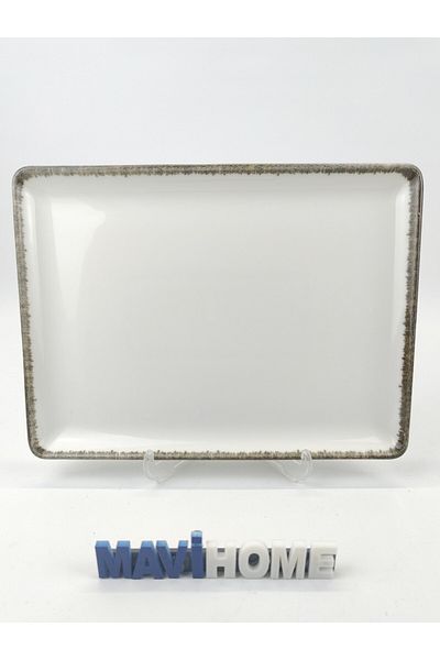 MAViHOME Tan Series 26 X 20 cm Presentation Plate Single