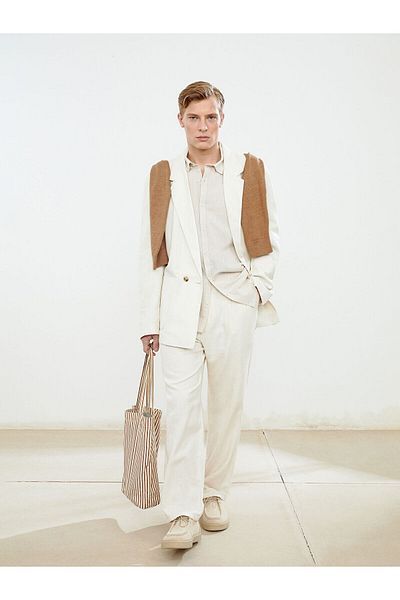 LC Waikiki Ανδρικό παντελόνι Standard Fit Line Blended