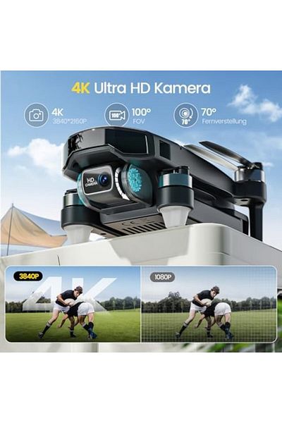 Cesiro Holy Stone HS460 GPS Drone with 4K Camera for Beginners, 26 Minutes Long Flight Time, Motor