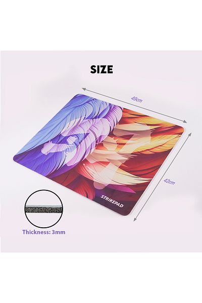 Choice لوحة ماوس ألعاب MST491 Strikepad من FANTECH بتصميم مجسم جذاب مقاس 490 × 420 × 3 مم