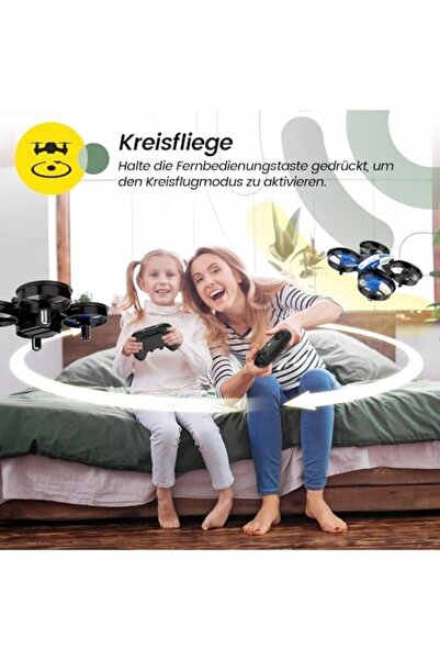holy Stone HS210 Mini dronă pentru copii, RC Quadcopter Nano Drone cu 3 baterii, 21 de minute timp d
