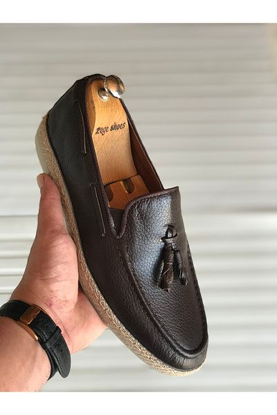 Zegeshoes Genuine Leather New Season Jut Model Shoes