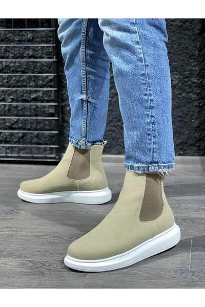 Byshoes Knack High Sole Shoes 111 Mink Suede