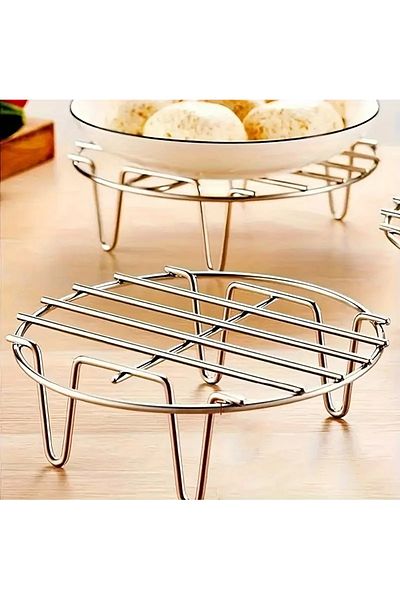 Generic 4 stainless steel shelves, protective high metal shelf, even heat distribution, heat protection