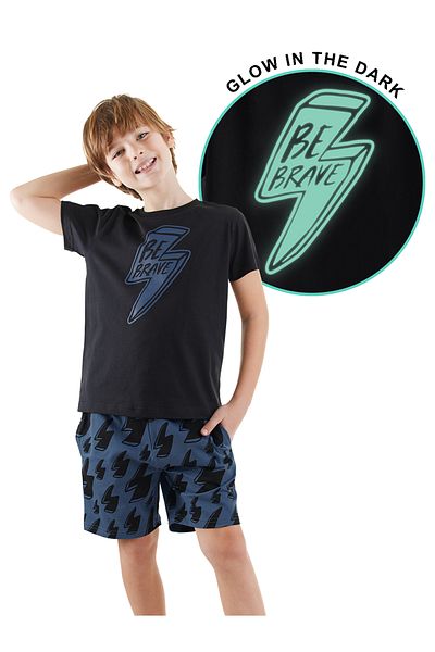 Denokids Şimşek Boy T-shirt Shorts Set