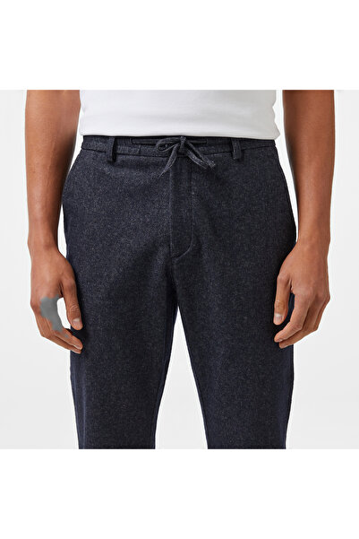 Lacoste Erkek Tapered Fit Chino Lacivert Pantolon