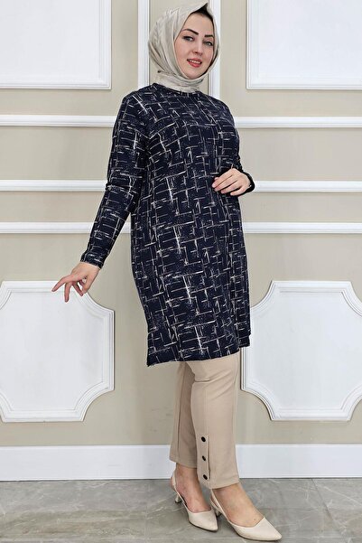 PYS KADIN DESENLİ TESETTÜR TUNİK