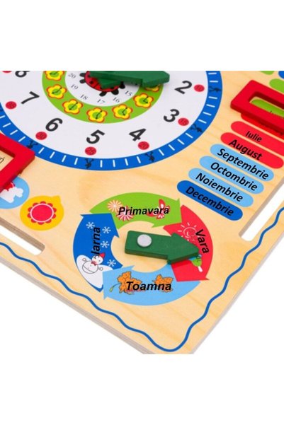 SMARTIC Tablă de lemn „Calendarul Naturii” cu 6 activități - SMARTIC®