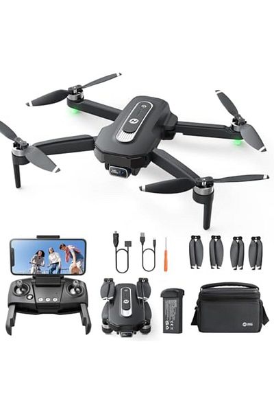 Cesiro Holy Stone HS460 GPS Drone with 4K Camera for Beginners, 26 Minutes Long Flight Time, Motor