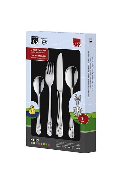 Carl Schmidt Sohn Set Of 4 Kids Children's Cutlery, Anti-allergic