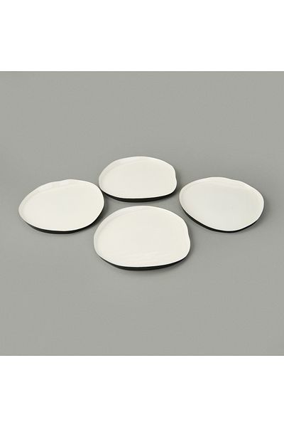 Evidea Kitchen Jota 4-Piece Cake Plate - Gray - 21 cm