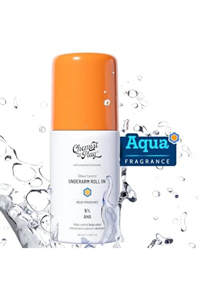 Chemist at Play UnderArm Roll On with Lactic and Mandelic Acid, Removes odour, Whitens and Brightens