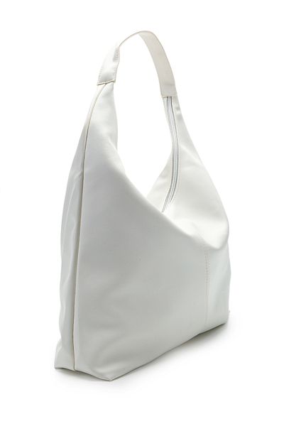 minebag Casual Milan Plain γυναικεία τσάντα ώμου Λευκή