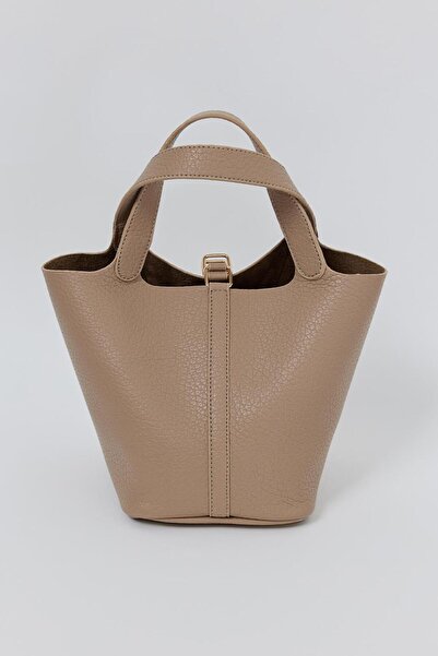 KADRİYE BAŞTÜRK Brianna Bucket Bag Mink