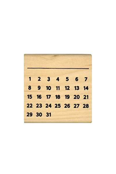 KODOMO no Kao 0402-003 Wooden Agenda Ahşap Damga