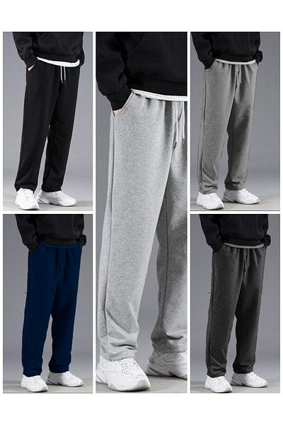 THE WHITE Men's Straight Leg 5-Piece Sweatpants