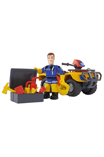 OEM ATV Simba Fireman Sam, Sam Mercury Quad cu figurina Sam si accesorii