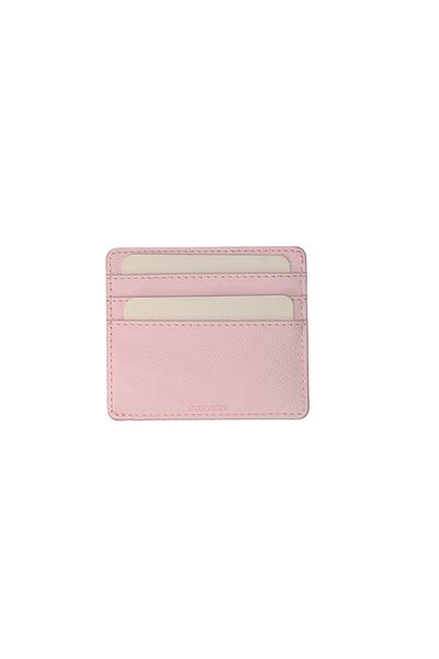 Smyrna Acar Petra Thermo Leather 10*8,2 cm Θήκη Κάρτας Πορτοφόλι Ροζ