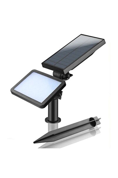 eyemazing Lampă solară 48 LED-uri eMazing, 2 suporturi, senzor, IP44, ABS, 5W, 80 lm, Alb Rece, 26.5x14 cm