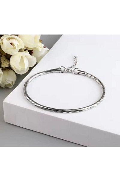 biralışveriş Italian Snake Chain Unisex and Men's Bracelet 17.5+5 cm