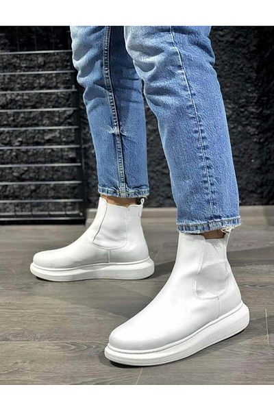 Byshoes Knack High Sole Shoes 111 White