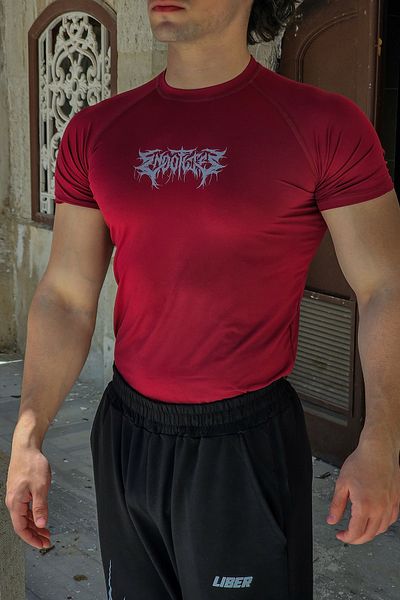 Liber Endoflife - T-shirt συμπίεσης (CLARET RED)
