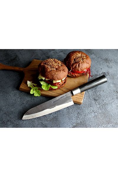 Samura Μαχαίρι Samura Super 5 santoku, ιαπωνικό AUS 10 ατσάλι, HRC 60, 18 cm