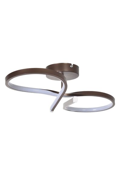 Modavize Barbara Modern Tasarım Yatak Odası - Salon - Mutfak Hol Kahverengi Renk Beyaz Ledli Led Avize