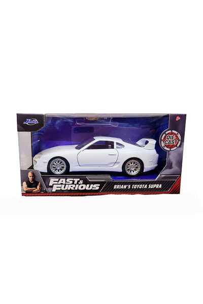 JPT White Toyota Supra 1995 Fast and Furious 7 1:18 scale model