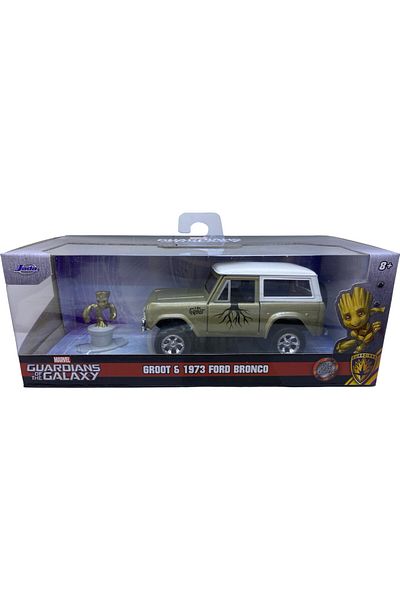 JPT Model Ford Bronco 1973 with Groot Figure Marvel Guardians